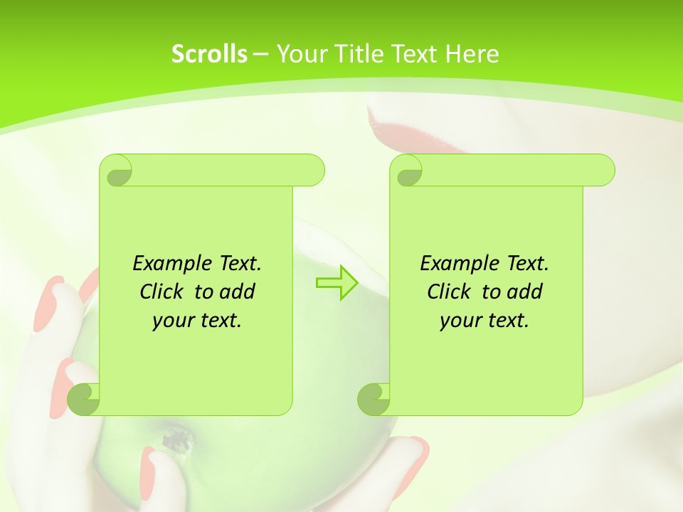 Beautiful Green Human PowerPoint Template