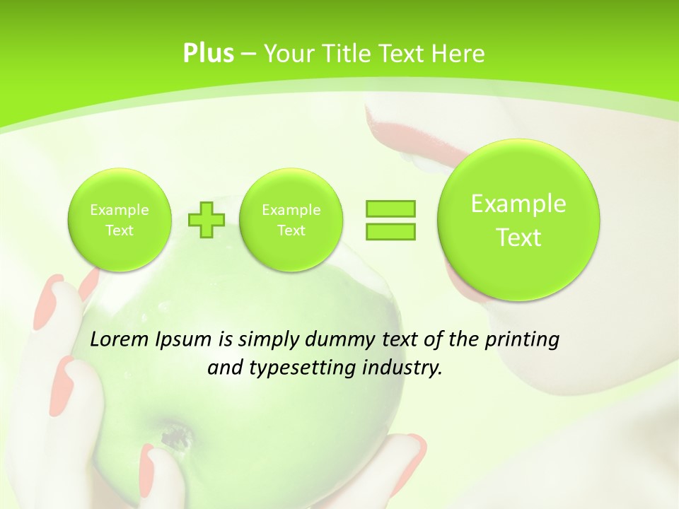 Beautiful Green Human PowerPoint Template