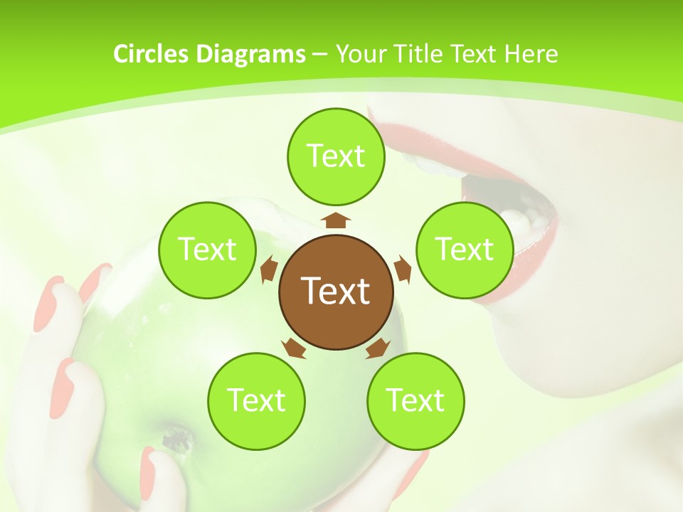 Beautiful Green Human PowerPoint Template