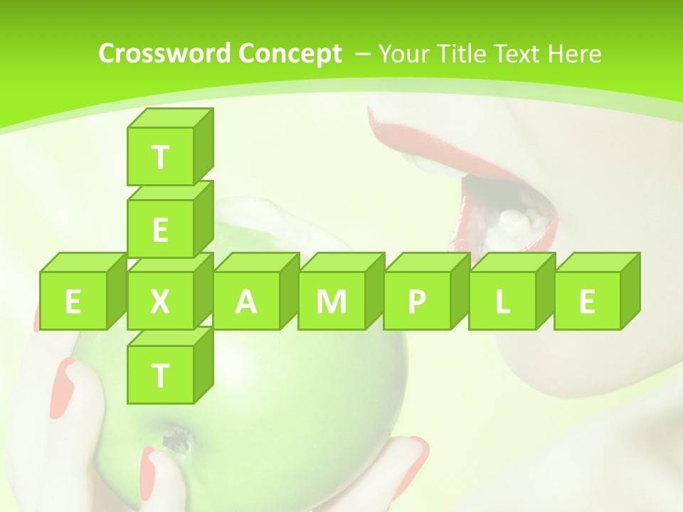 Beautiful Green Human PowerPoint Template