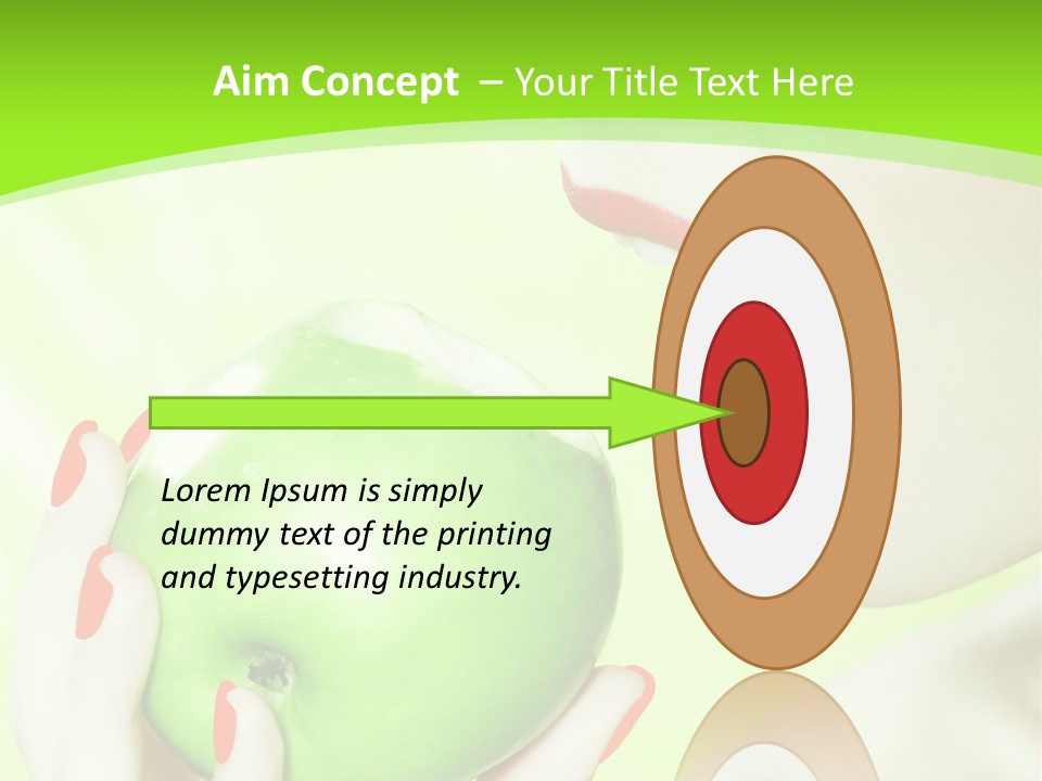 Beautiful Green Human PowerPoint Template