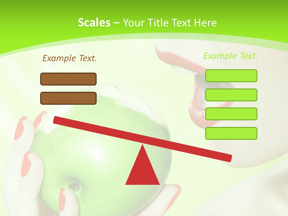 Beautiful Green Human PowerPoint Template