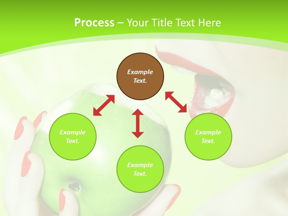 Beautiful Green Human PowerPoint Template