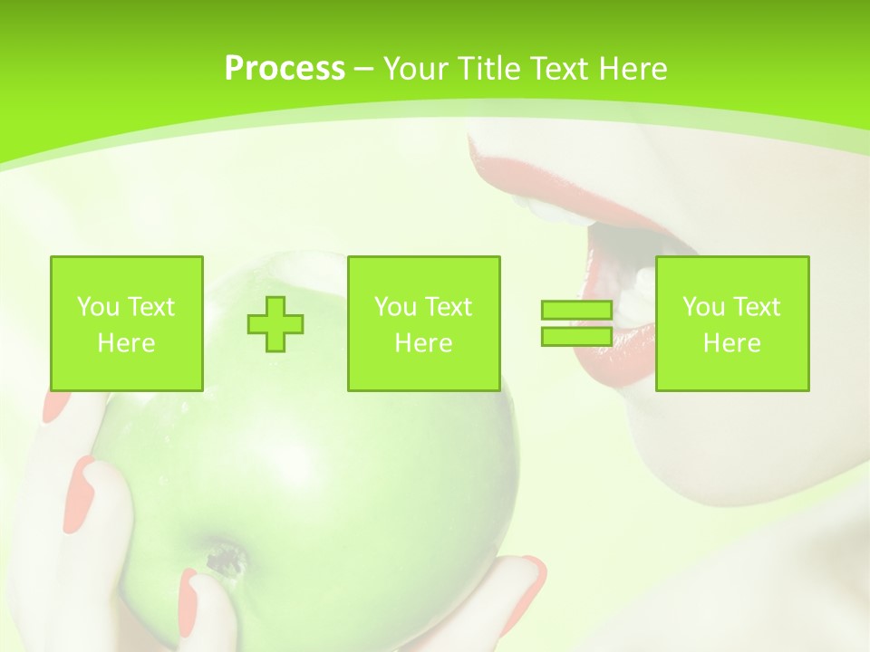 Beautiful Green Human PowerPoint Template