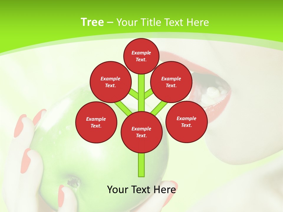 Beautiful Green Human PowerPoint Template