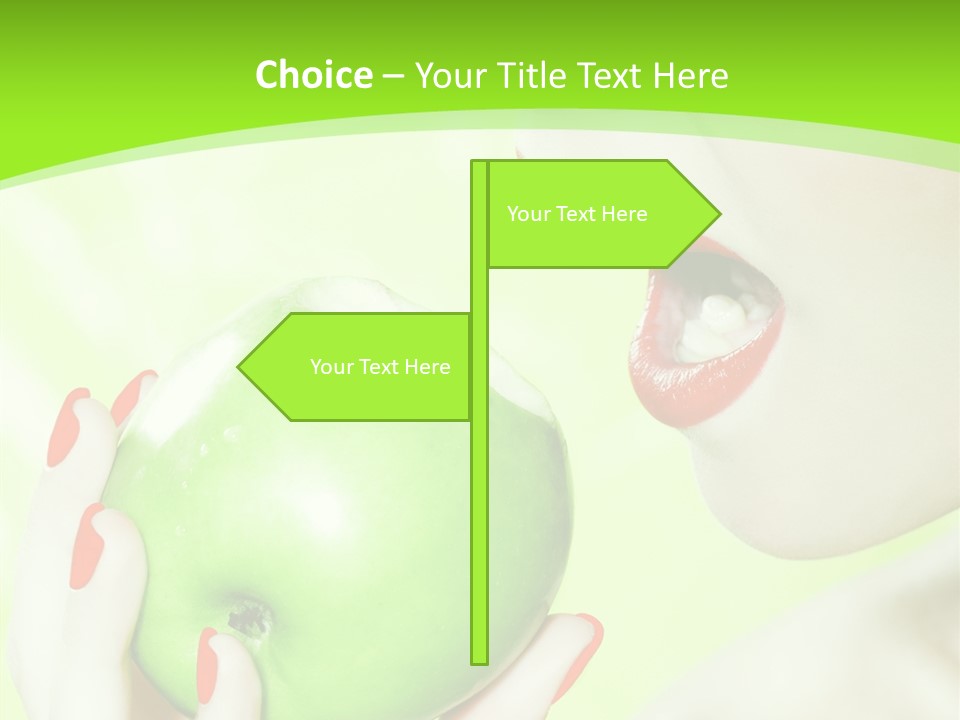 Beautiful Green Human PowerPoint Template