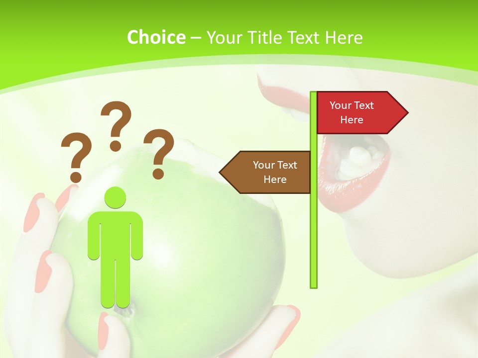 Beautiful Green Human PowerPoint Template