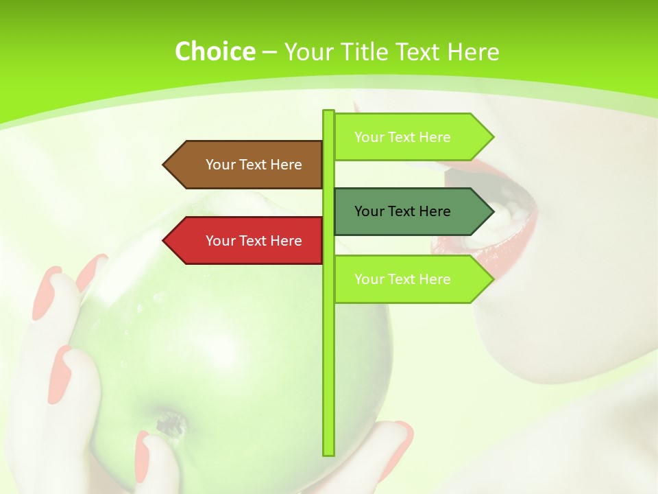 Beautiful Green Human PowerPoint Template