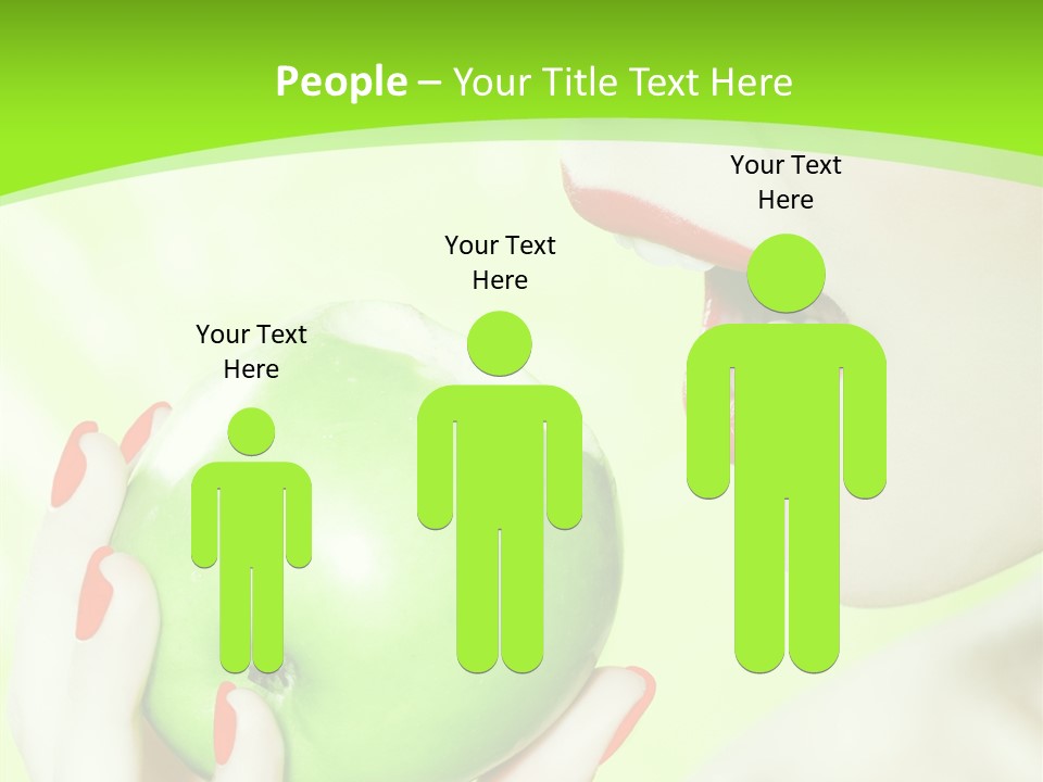 Beautiful Green Human PowerPoint Template