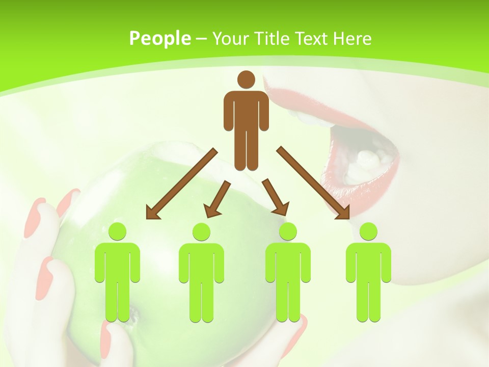 Beautiful Green Human PowerPoint Template