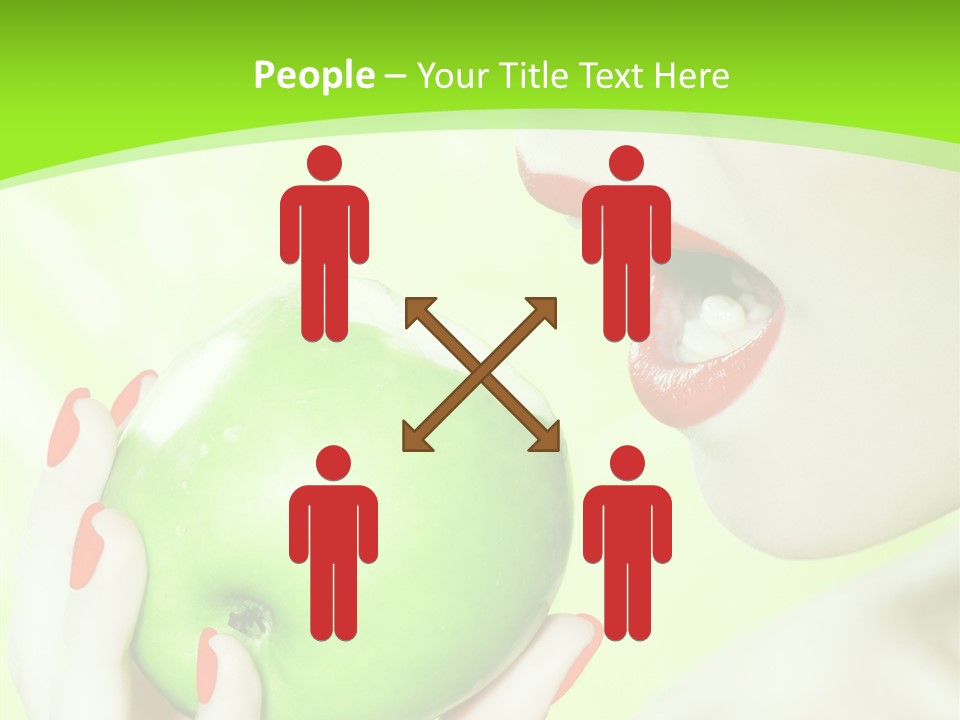 Beautiful Green Human PowerPoint Template