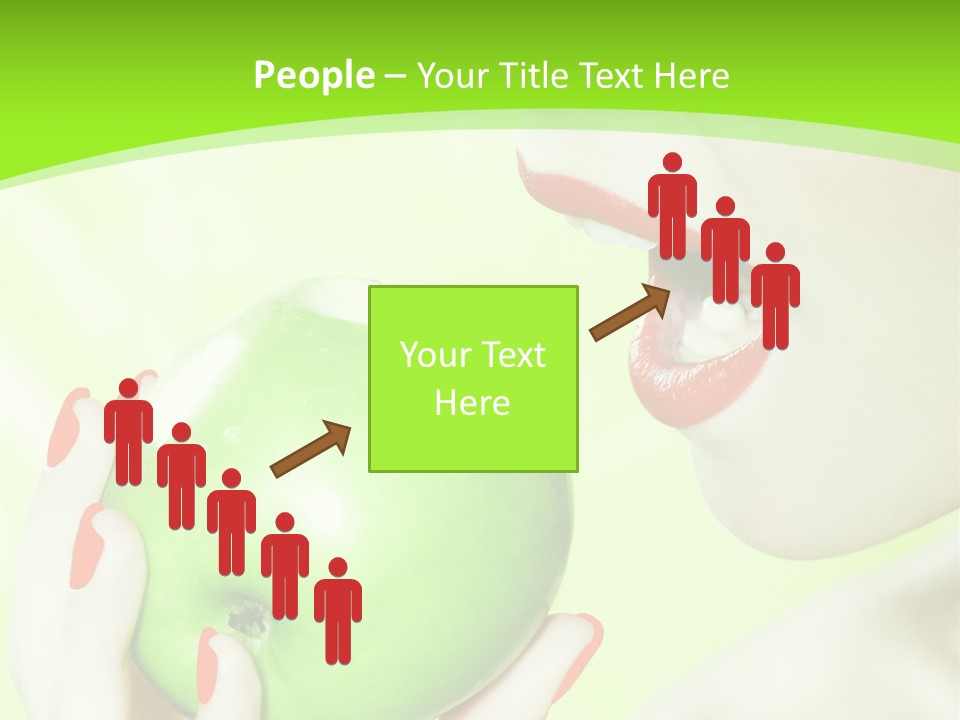 Beautiful Green Human PowerPoint Template