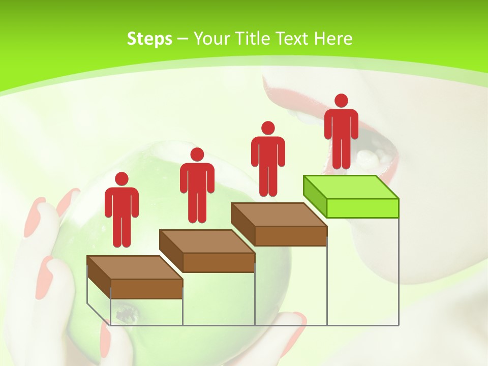 Beautiful Green Human PowerPoint Template