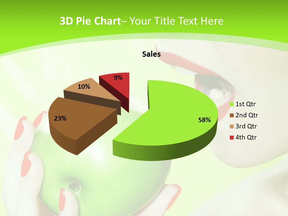Beautiful Green Human PowerPoint Template