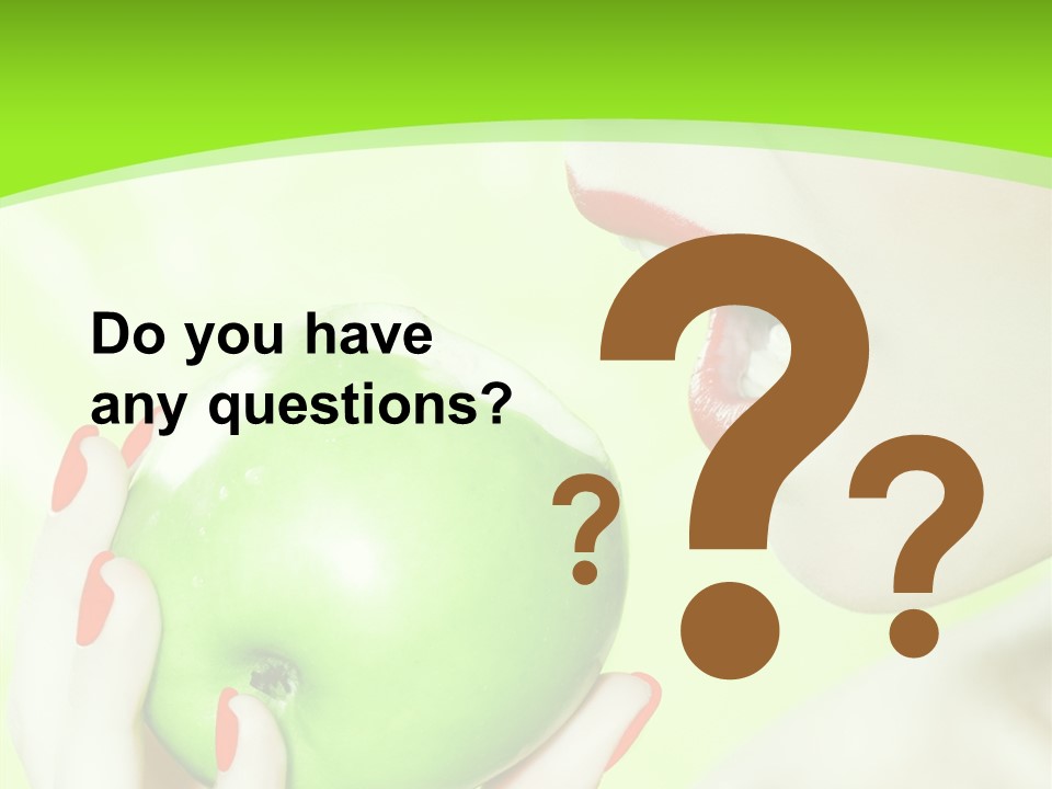 Beautiful Green Human PowerPoint Template