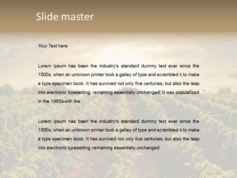 Dusk Mediterranean Cultivated PowerPoint Template