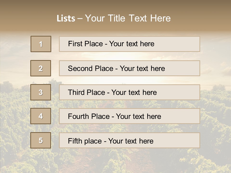 Dusk Mediterranean Cultivated PowerPoint Template