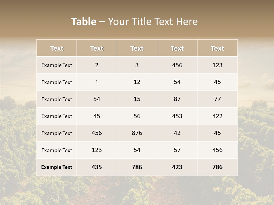 Dusk Mediterranean Cultivated PowerPoint Template