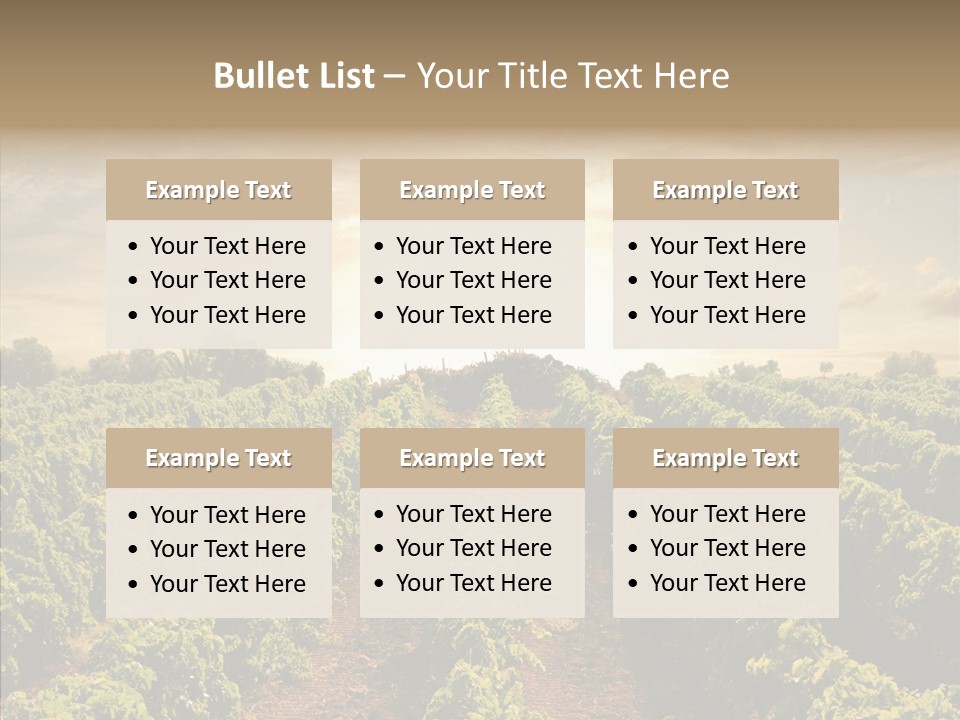 Dusk Mediterranean Cultivated PowerPoint Template