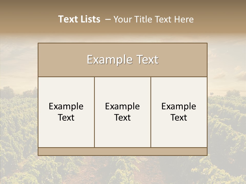 Dusk Mediterranean Cultivated PowerPoint Template