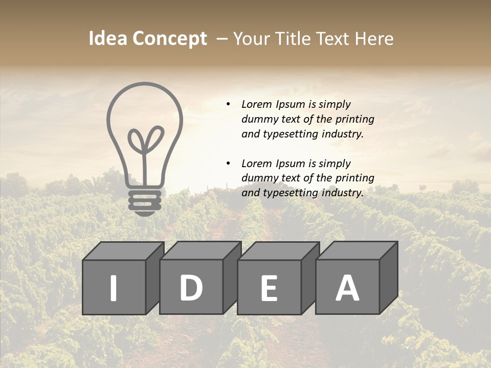 Dusk Mediterranean Cultivated PowerPoint Template