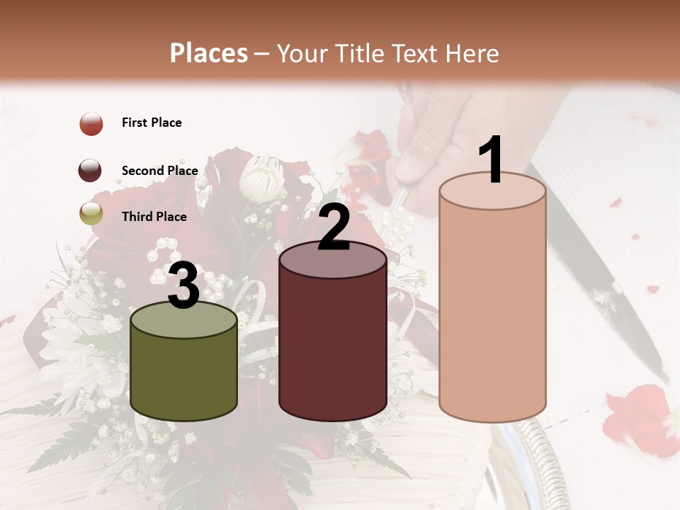 Cake Bouquet Man PowerPoint Template