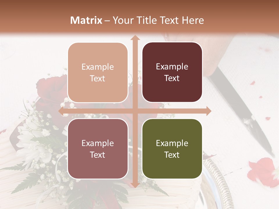 Cake Bouquet Man PowerPoint Template