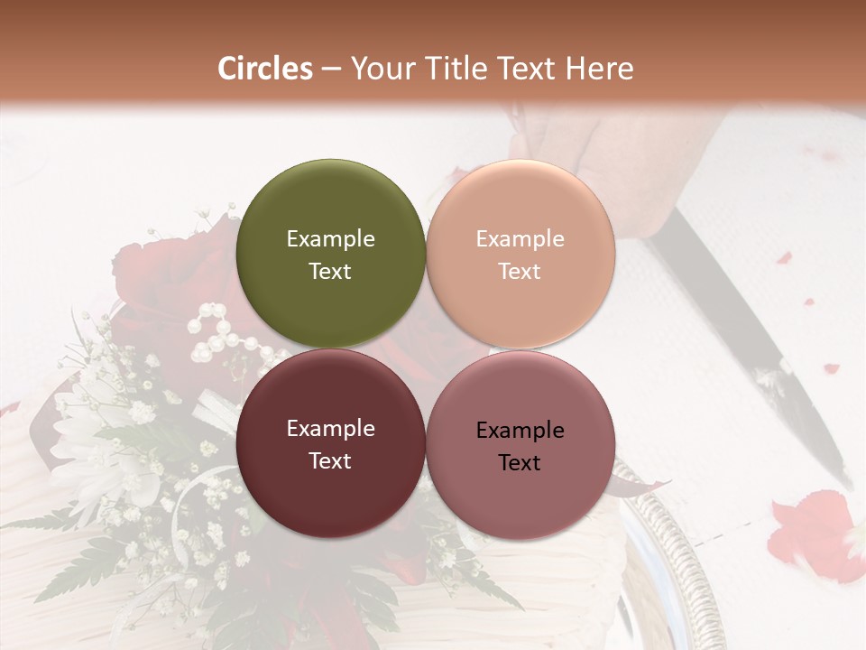 Cake Bouquet Man PowerPoint Template