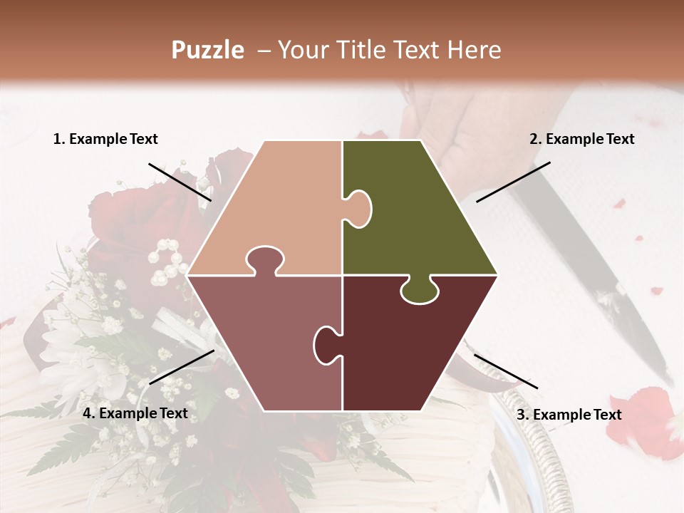 Cake Bouquet Man PowerPoint Template