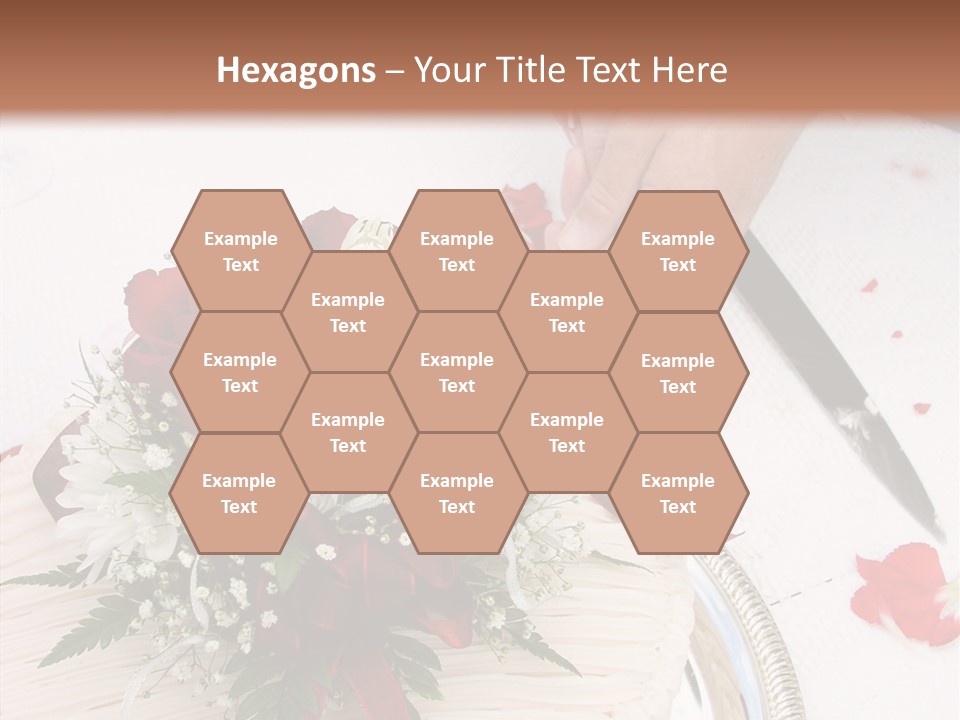 Cake Bouquet Man PowerPoint Template