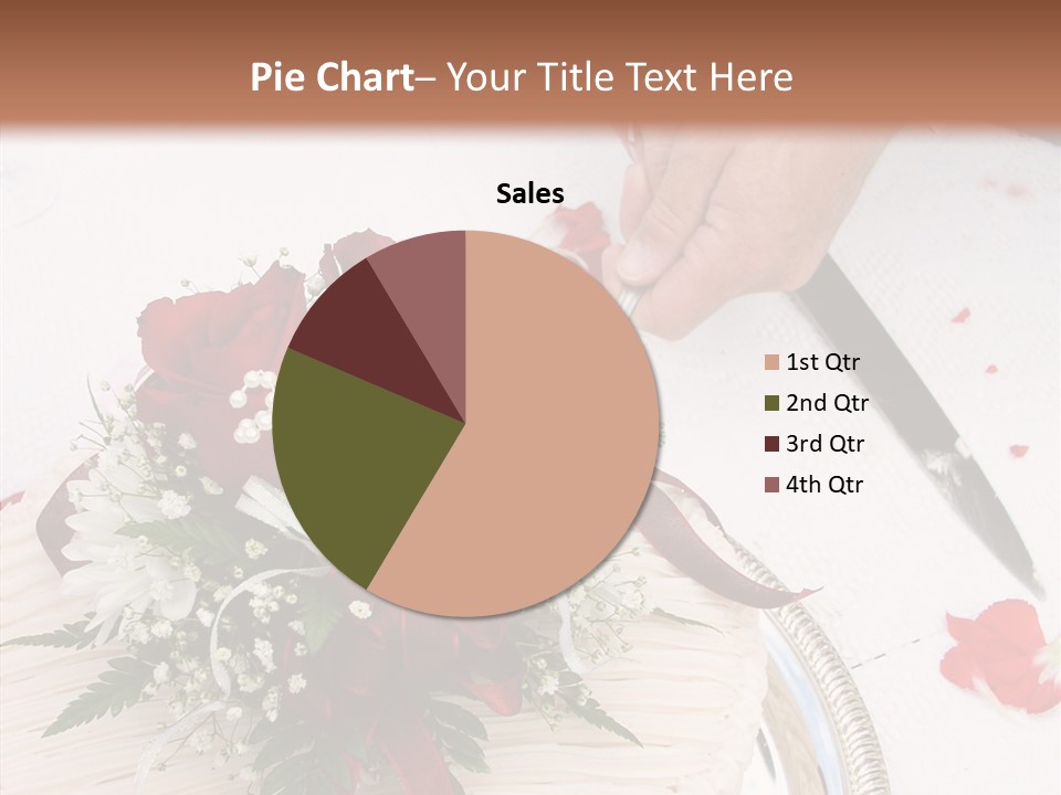 Cake Bouquet Man PowerPoint Template