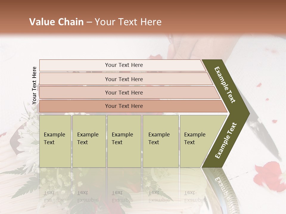 Cake Bouquet Man PowerPoint Template