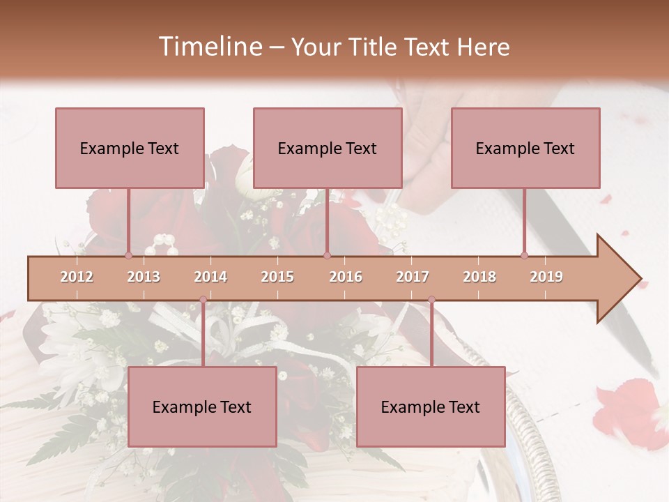 Cake Bouquet Man PowerPoint Template
