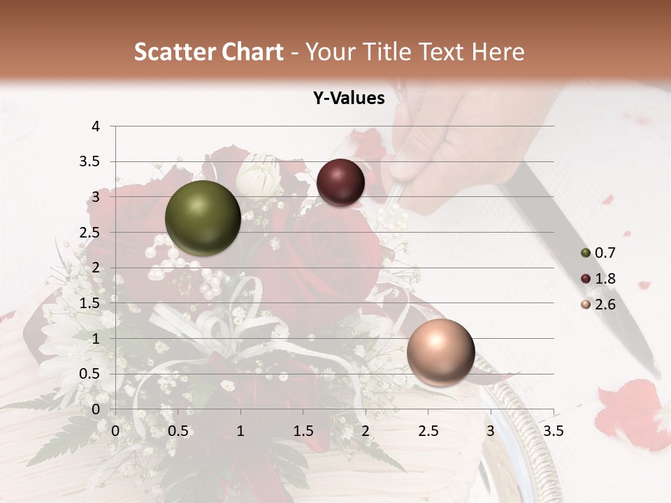 Cake Bouquet Man PowerPoint Template