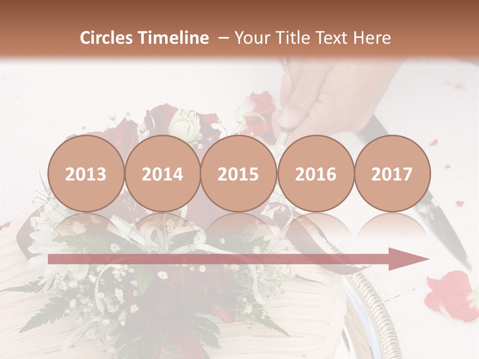 Cake Bouquet Man PowerPoint Template