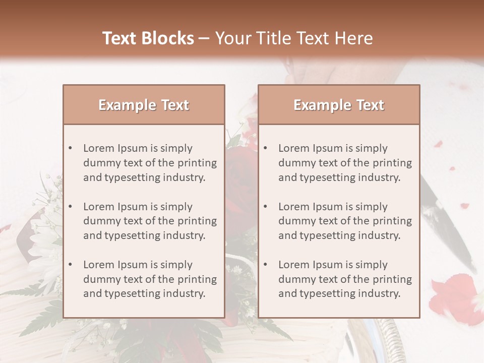 Cake Bouquet Man PowerPoint Template