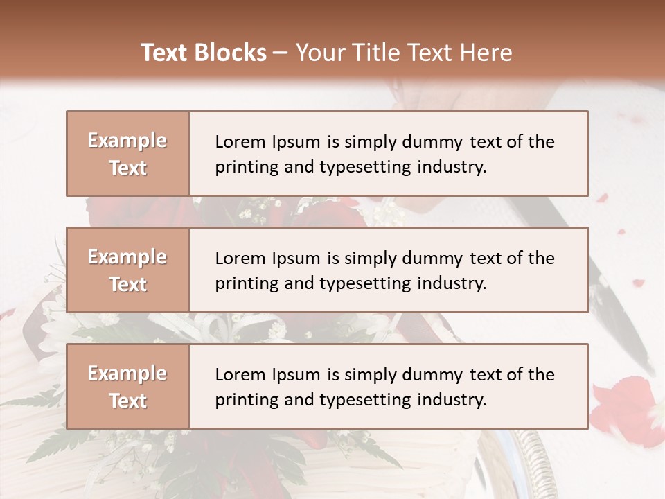 Cake Bouquet Man PowerPoint Template