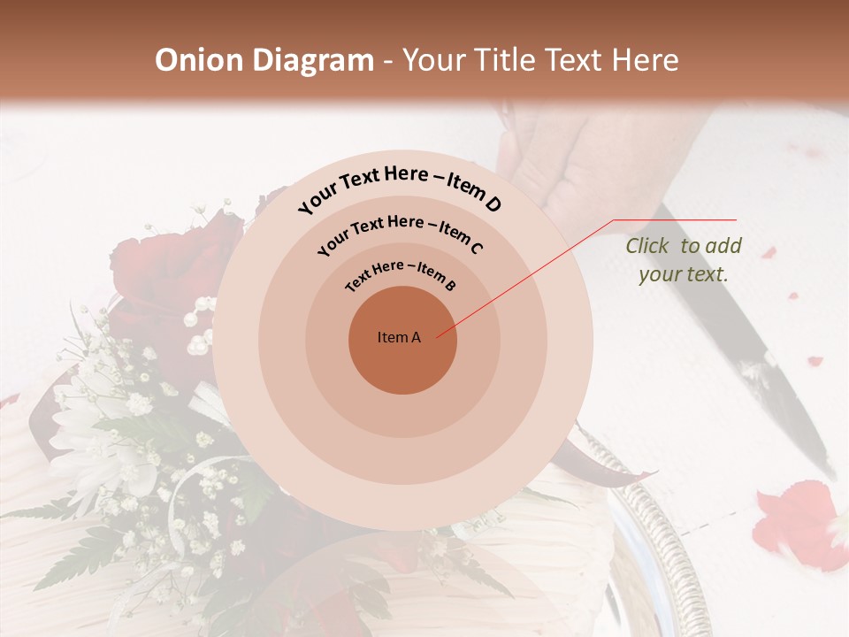 Cake Bouquet Man PowerPoint Template