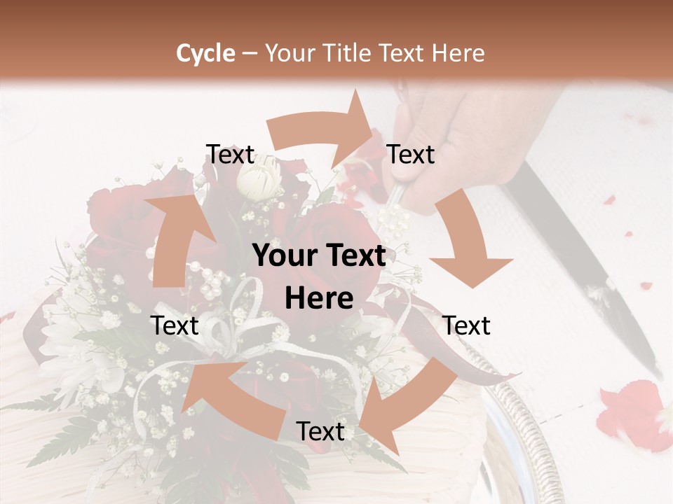 Cake Bouquet Man PowerPoint Template