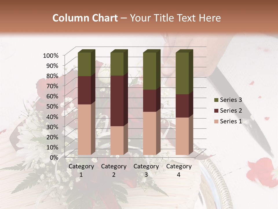 Cake Bouquet Man PowerPoint Template
