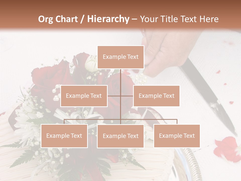 Cake Bouquet Man PowerPoint Template