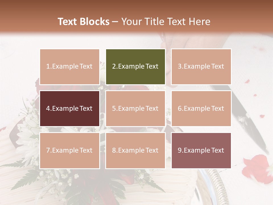 Cake Bouquet Man PowerPoint Template