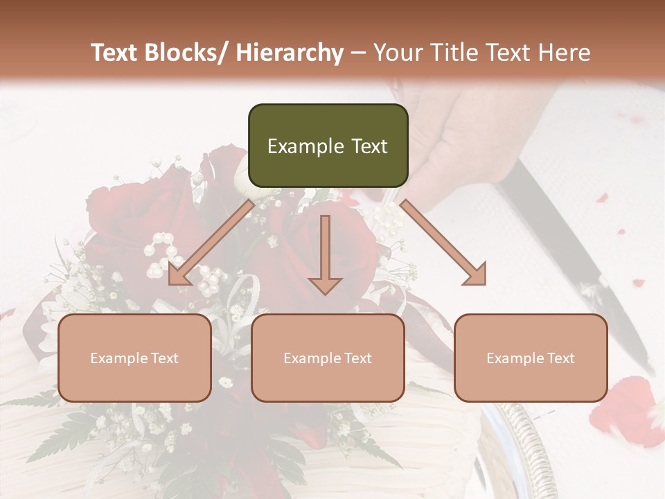Cake Bouquet Man PowerPoint Template