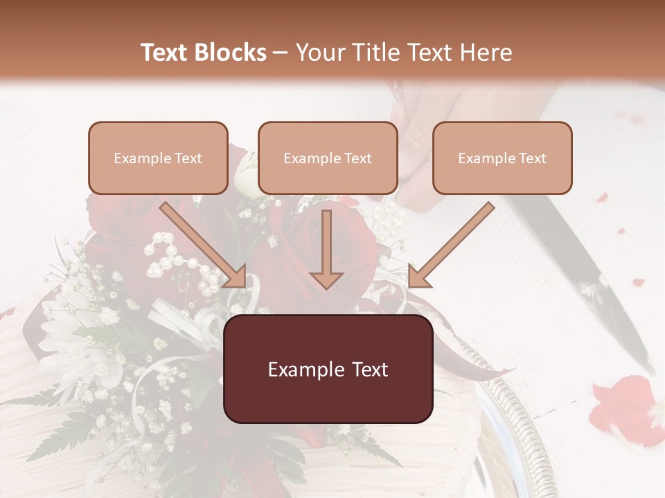Cake Bouquet Man PowerPoint Template
