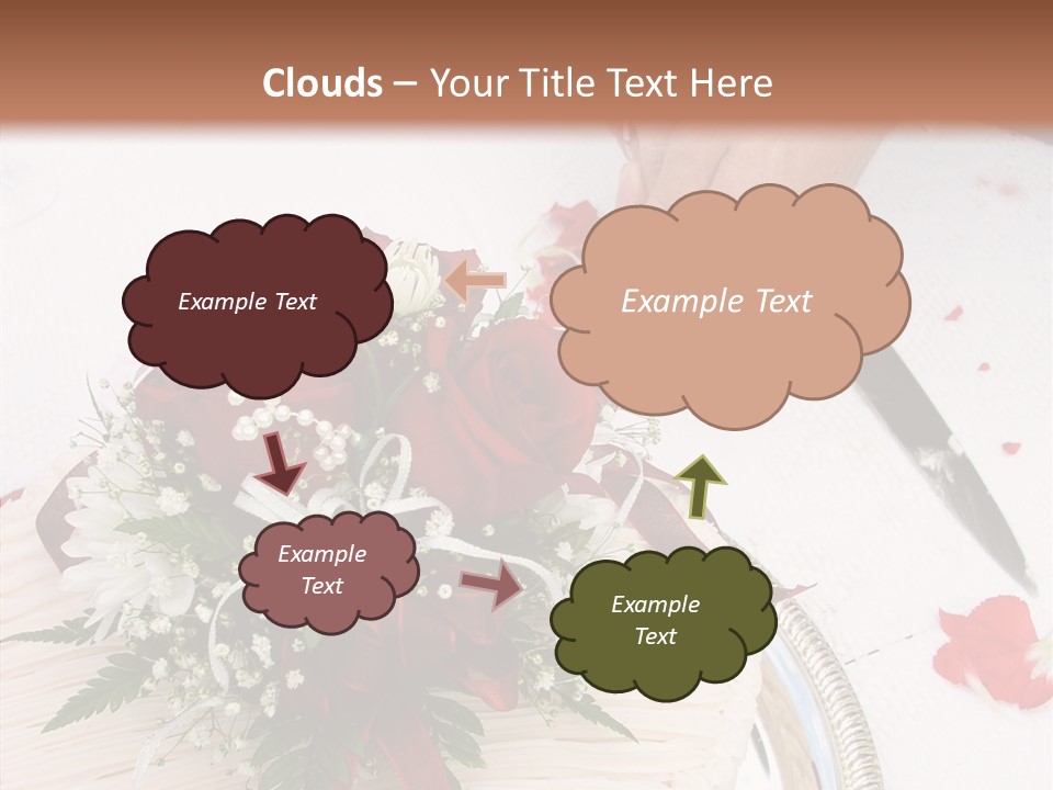 Cake Bouquet Man PowerPoint Template