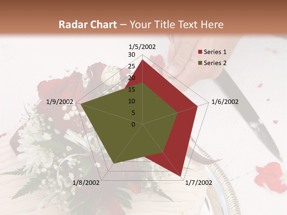 Cake Bouquet Man PowerPoint Template