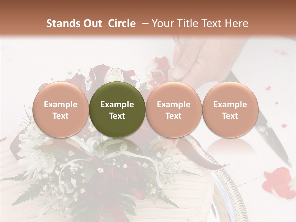 Cake Bouquet Man PowerPoint Template