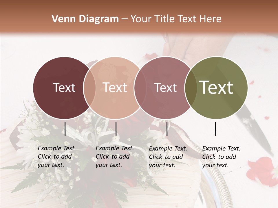 Cake Bouquet Man PowerPoint Template