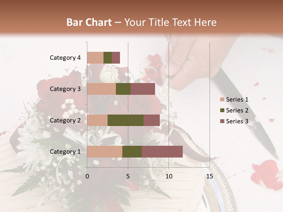 Cake Bouquet Man PowerPoint Template