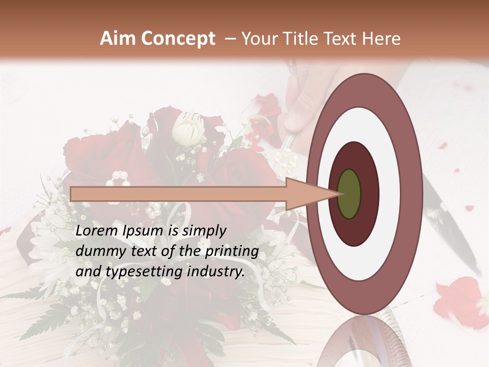 Cake Bouquet Man PowerPoint Template